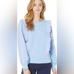 NWT Lilly Pulitzer Medium Suzy Sweatshirt in Blue Peri